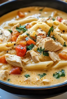 Creamy Cajun Chicken Pasta Soup