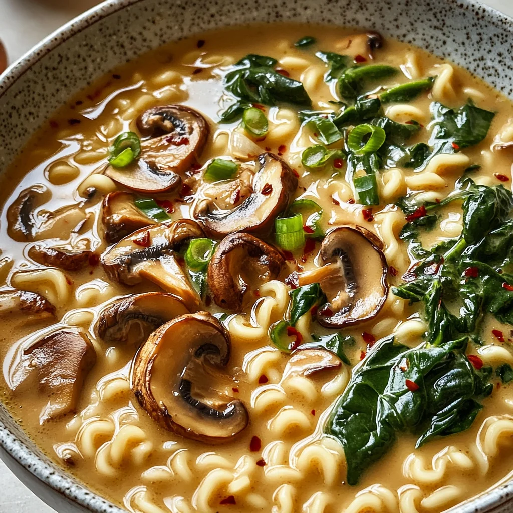 Creamy Mushroom Vegan Ramen