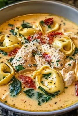 Creamy Tuscan Chicken Tortellini Soup Recipe