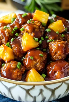 Crock Pot Hawaiian Meatballs