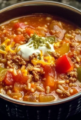 Crock Pot Stuffed Pepper Soup