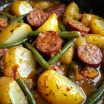 Crock Pot Swamp Potatoes with Sausage & Veggies