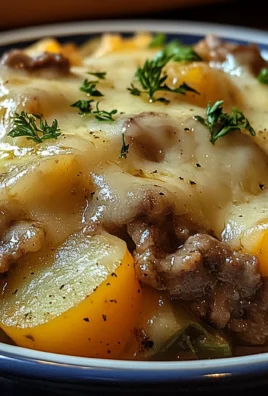 Crockpot Cheesesteak Potato Casserole Recipe