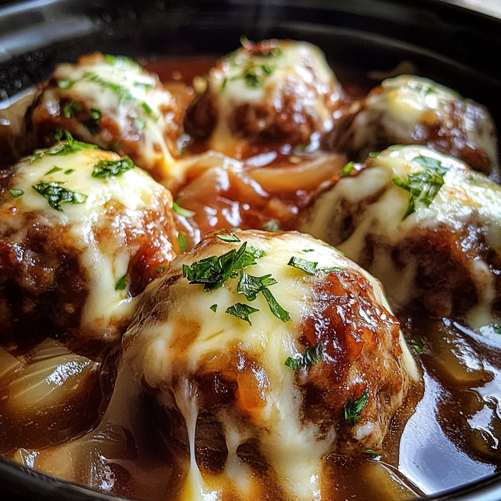 Crockpot French Onion Meatballs: 5 Steps to Comfort Bliss