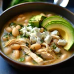 Crockpot Mediterranean White Chicken Chili