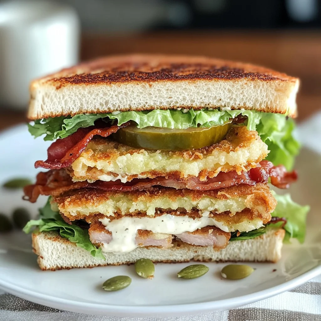 Crunchy Fried Green Tomato BLT Sandwich - Alrightwithme