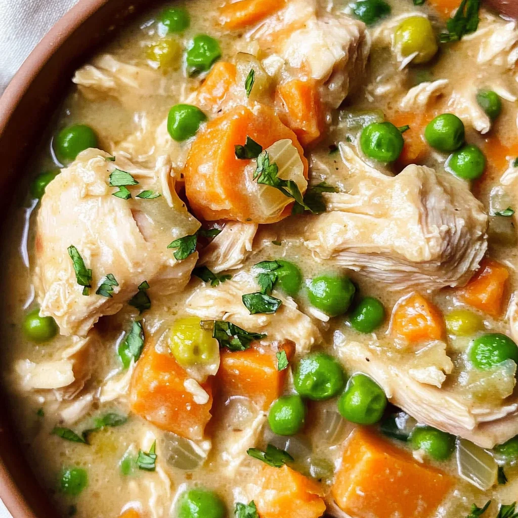 Crustless Chicken Pot Pie