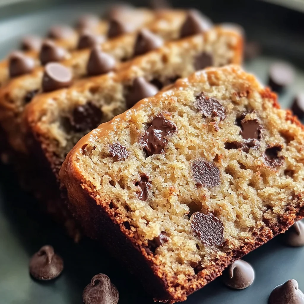 Easy Peanut Butter Chocolate Chip Banana Bread Recipe