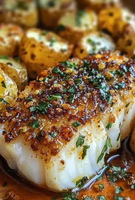 Garlic Butter Cod with Roasted Potatoes: A Culinary Delight
