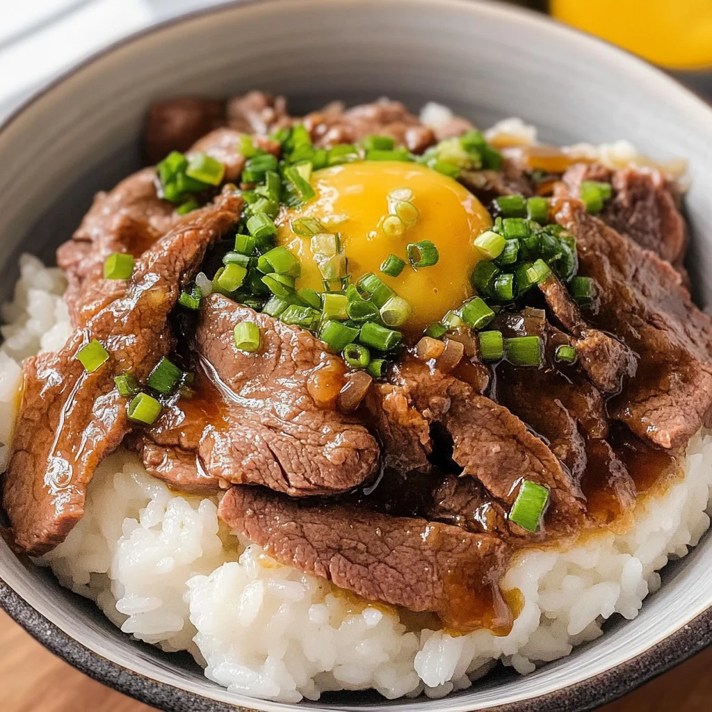 Gyudon (Japanese Beef Bowl)