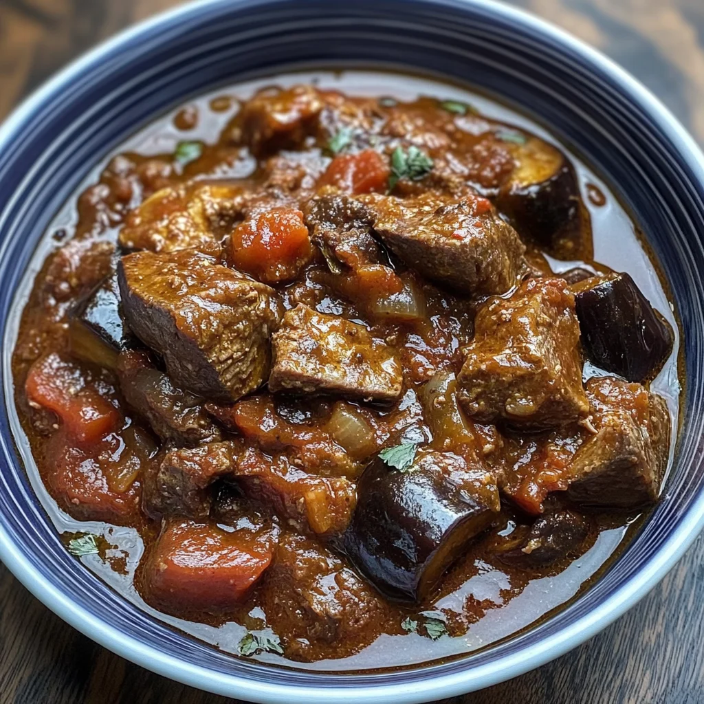 Lamb Stew with Eggplant