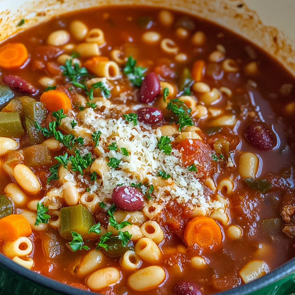 Pasta e Fagioli Soup {Olive Garden Copycat Recipe}