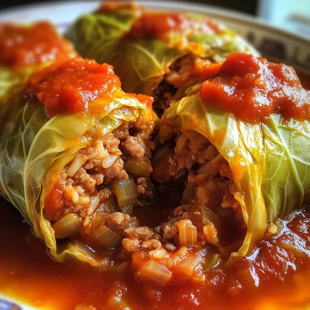 Polish Stuffed Cabbage Rolls: Comforting Flavor