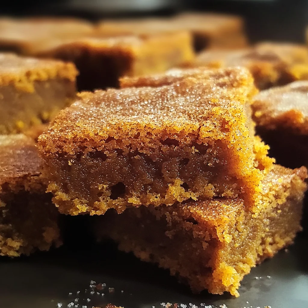 Pumpkin Snickerdoodle Blondies Recipe