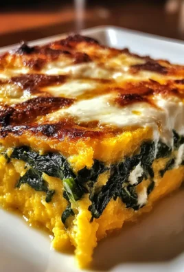 Pumpkin Spinach Polenta Casserole is a must-try dish!