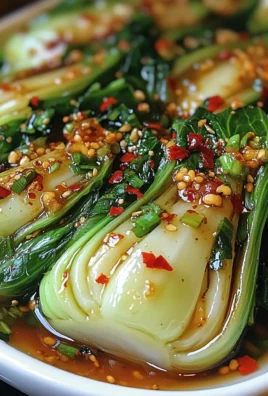 Quick Bok Choy with Ginger Chili Sauce