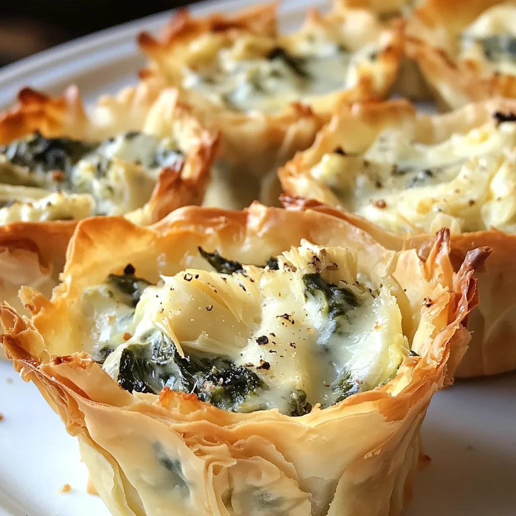 Spinach and Artichoke Dip Cups