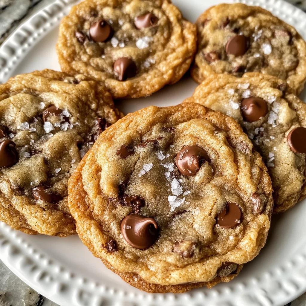 The Best Chewy Salted Caramel Chocolate Chip Cookies