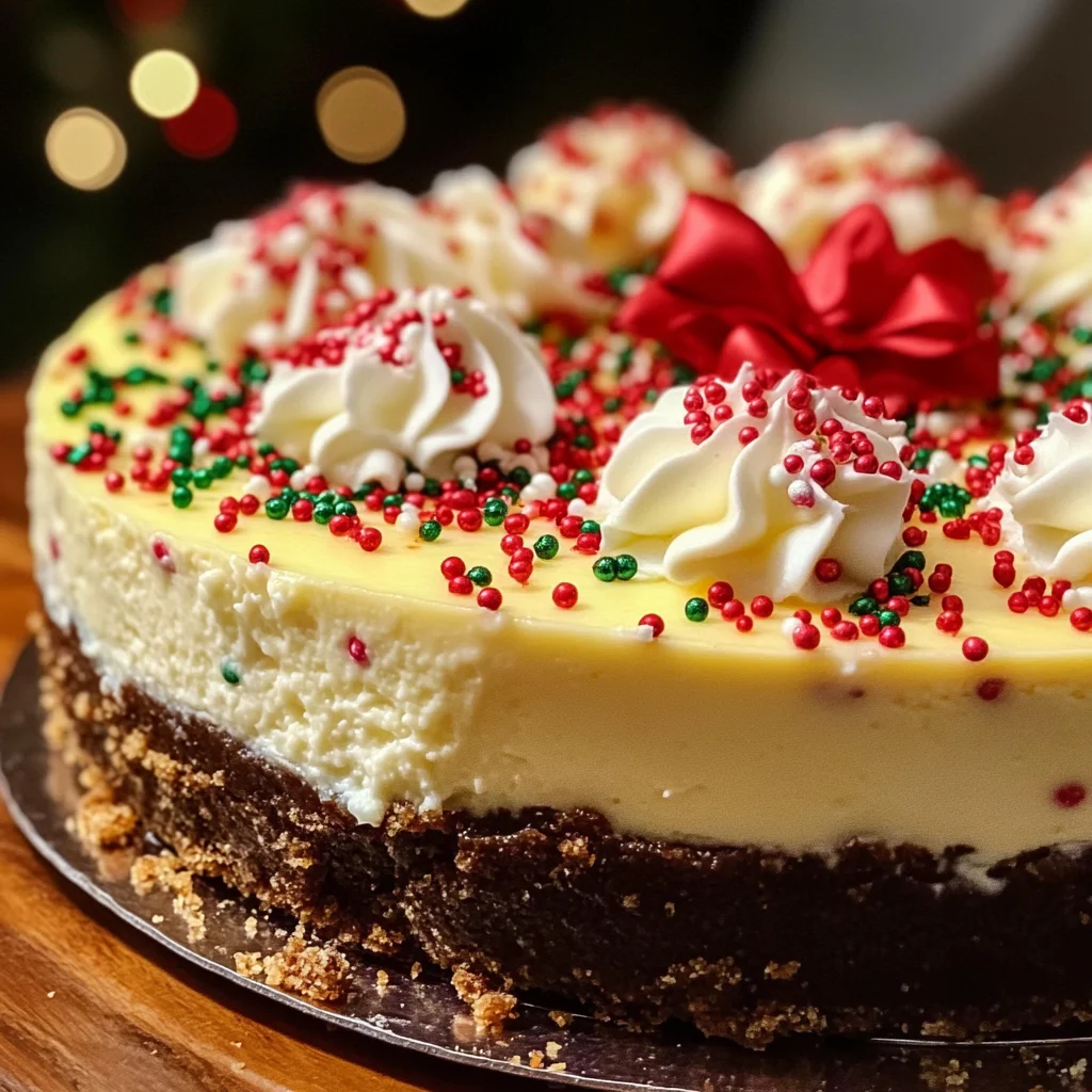 🎄 Christmas Sugar Cookie Cheesecake 🎄