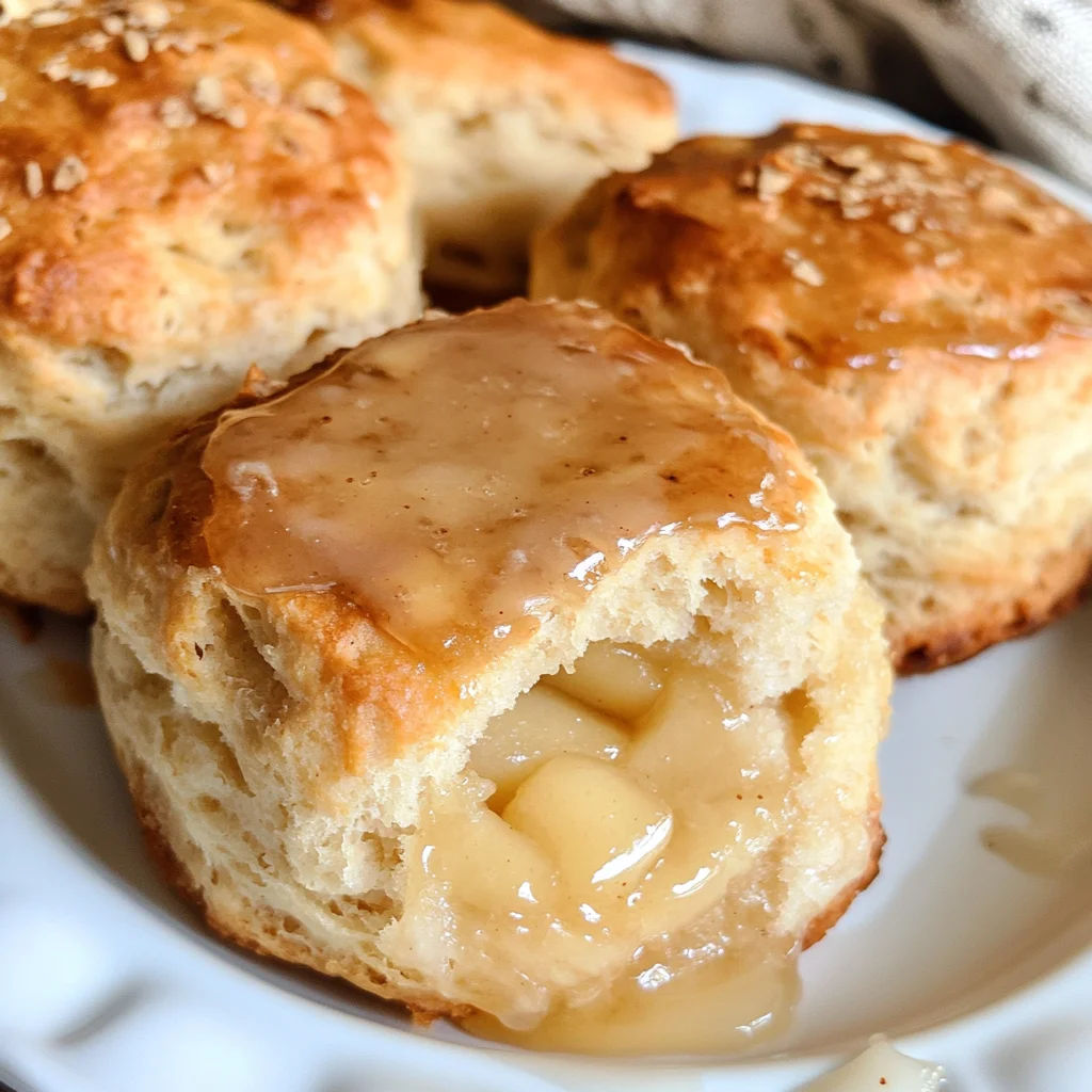 Apple Biscuits with Honey Butter Glaze