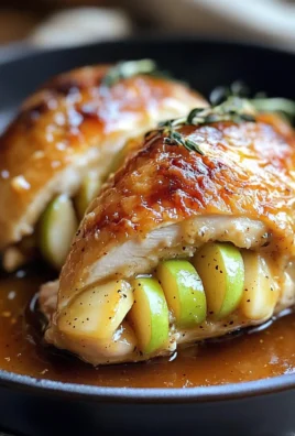 Apple and Brie Stuffed Chicken with Maple Dijon Glaze