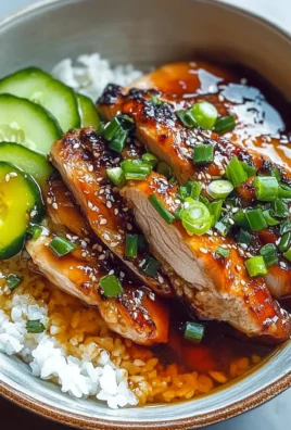 Caramelised Soy Chicken in Garlic Ginger Broth with Rice