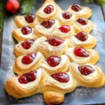 Christmas Tree Cream Cheese Danish