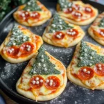 Christmas Tree Mini Pizzas