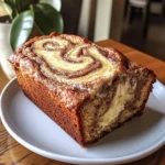 Cream Cheese Cinnamon Swirl Banana Bread