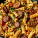Creamy Cajun Sausage Pasta
