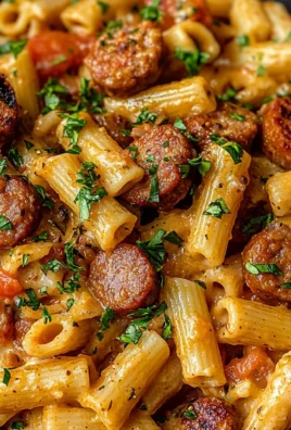 Creamy Cajun Sausage Pasta
