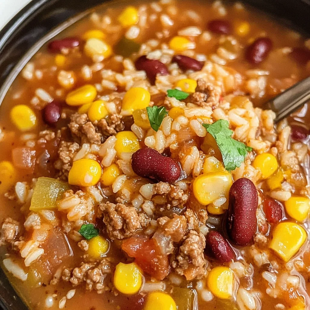 Crock Pot Taco Rice Soup Recipe