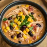 Crockpot Creamy Chicken Taco Soup Recipe