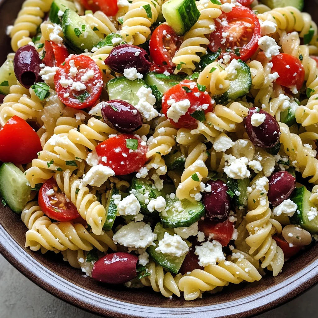 Easy Greek Pasta Salad