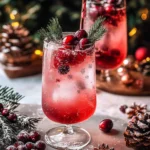 Festive Christmas Cranberry Spritzer