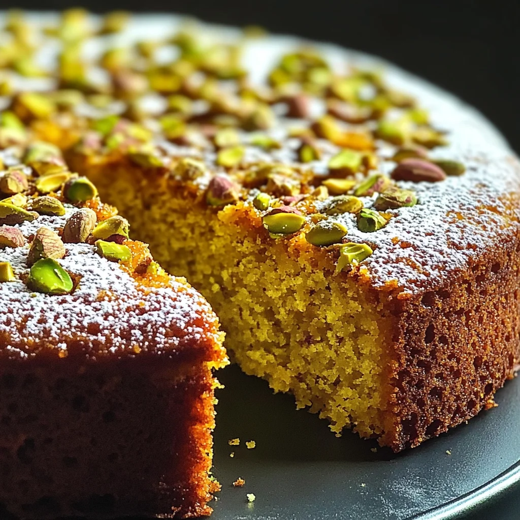 Flourless Orange Pistachio Almond Cake