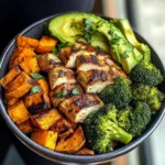 Grilled Chicken Veggie Bowl with Avocado