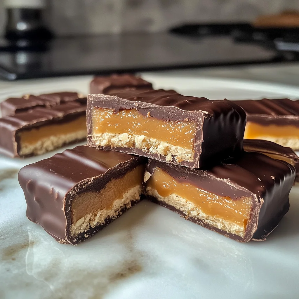 Healthy Twix Bars (Gluten-free) Homemade Recipe