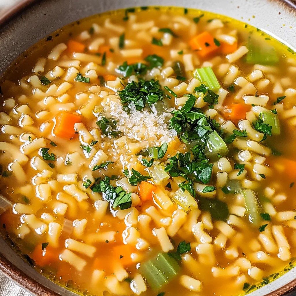 Italian Pastina Soup (Simple Vegetable Soup in 25 Minutes)