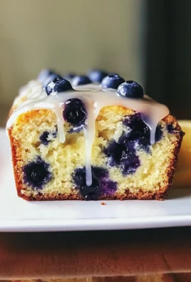 Lemon Blueberry Loaf with Lemon Glaze