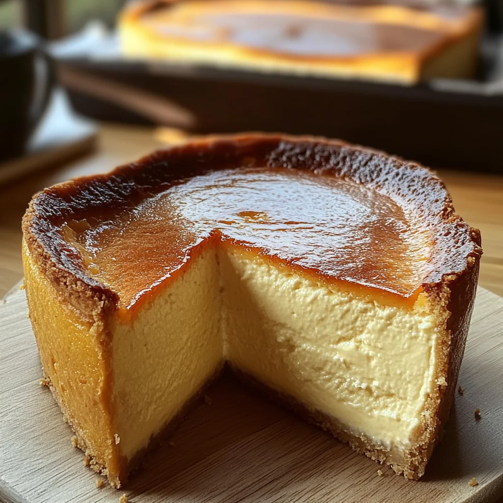 Loaf Pan Basque Cheesecake