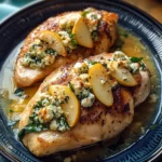 Pear and Gorgonzola Stuffed Chicken