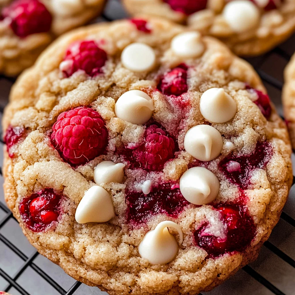 Raspberry White Chocolate Cookies
