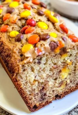Reese's Pieces Peanut Butter Banana Bread