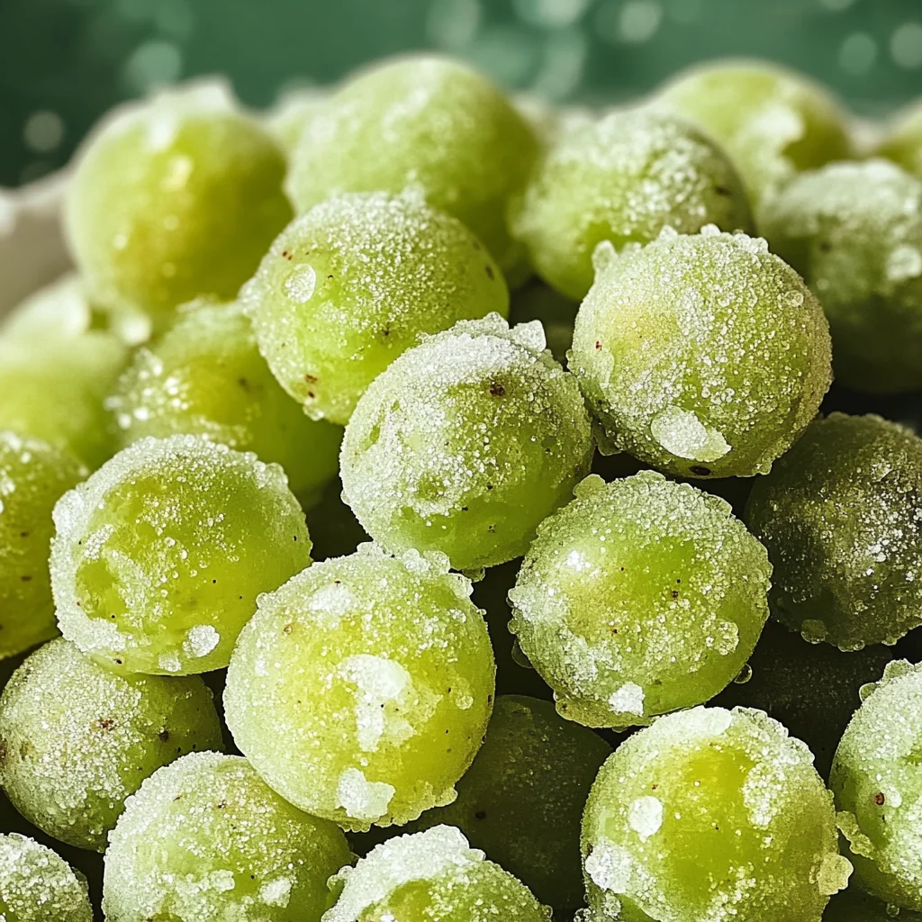 3-Ingredient Frozen Candied Grapes