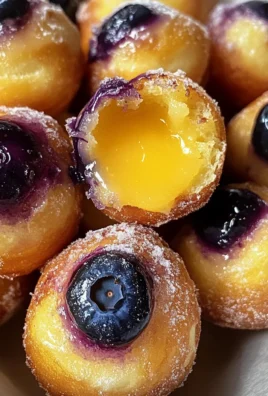 Blueberry Lemon Curd Donut Holes