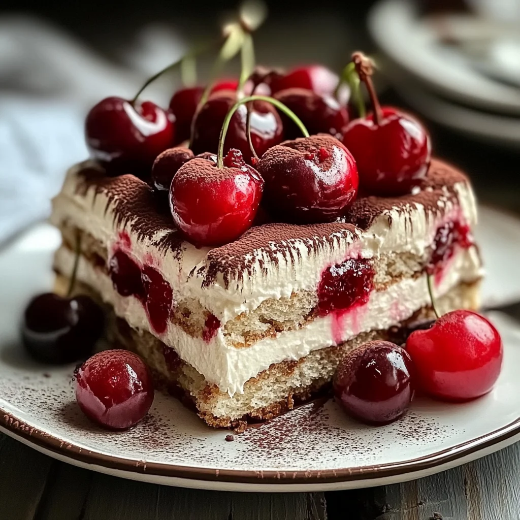Cherry Amaretto Tiramisu: An Incredible 6-Layer Recipe