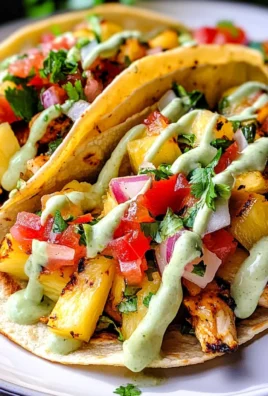 Chili Lime Chicken Tacos with Grilled Pineapple Salsa