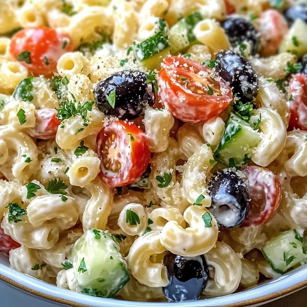 Classic Creamy Italian Macaroni Salad