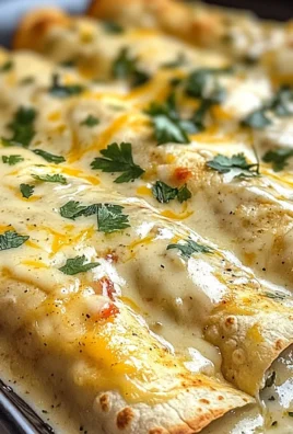 Creamy White Chicken Enchiladas
